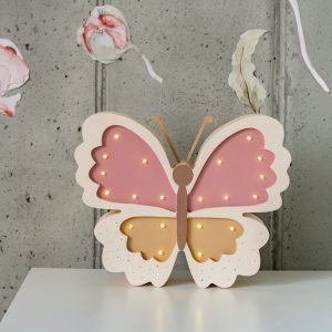 Drewniana Lampka dla dzieci Motyl - outlet