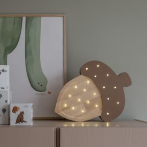Drewniana Lampka dla dzieci Żołądź